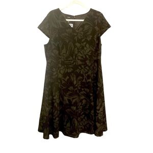 Alfani LEAF PRINT green dress size‎ 18W